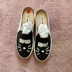Karl Lagerfeld Choupette Emilia Black Cat Mule Size 9